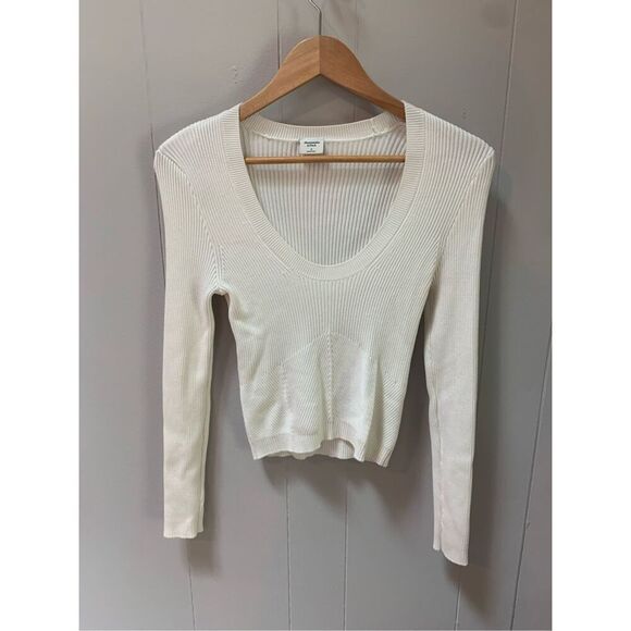 Abercrombie sculpt knit ribbed knit Longsleeve sweater size S - Picture 1 of 5